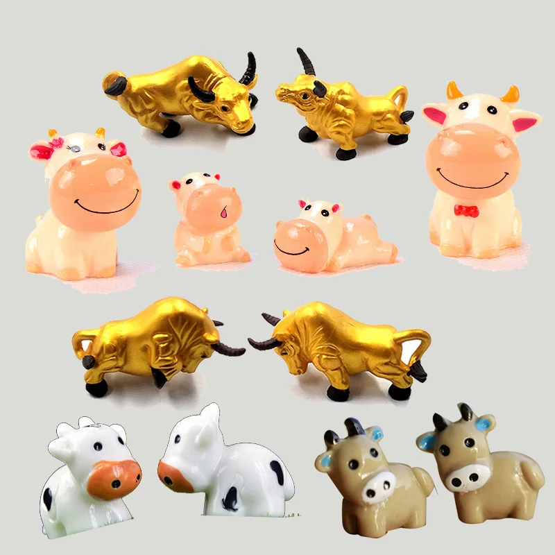 Yellow Cows Golden Bulls Miniature Figurine Cartoon Animal Model Landscape Dollhouse Home Fairy Garden Decoration Accessories
Yellow Cows Golden Bulls Miniature Figurine Cartoon Animal Model Landscape Dollhouse Home Fairy Garden Decoration Accessories