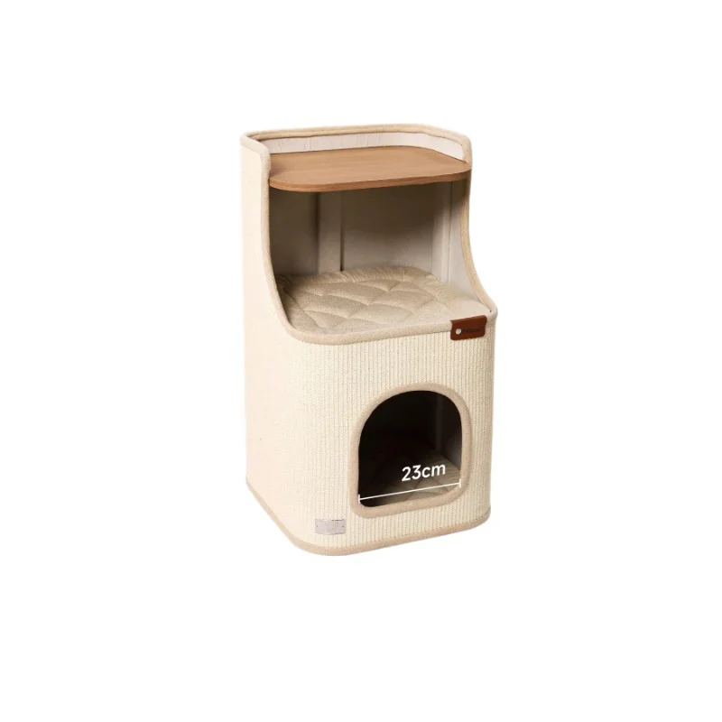 Compact Cat Climber Condo With Sisal Scratch Surface, Multi-Layer Wood Frame Cat House, Large Cat Tower For Indoor Cats Home Use
Compact Cat Climber Condo With Sisal Scratch Surface, Multi-Layer Wood Frame Cat House, Large Cat Tower For Indoor Cats Home Use