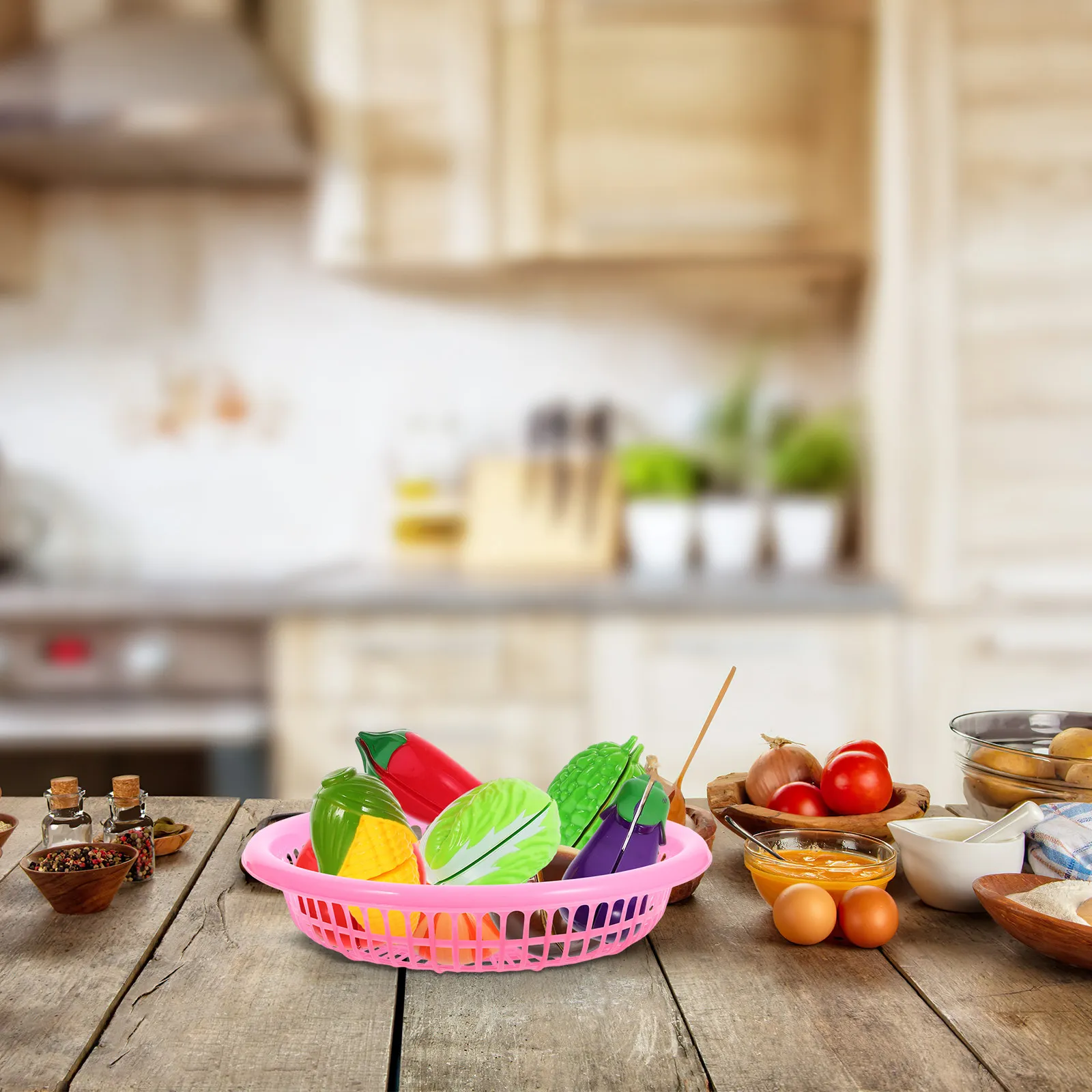 Набор для игры в нарезку овощей для детей, пластиковый кухонный игровой набор, развивающий координацию рук и глаз, творческие способности
Набор для игры в нарезку овощей для детей, пластиковый кухонный игровой набор, развивающий координацию рук и глаз, творческие способности