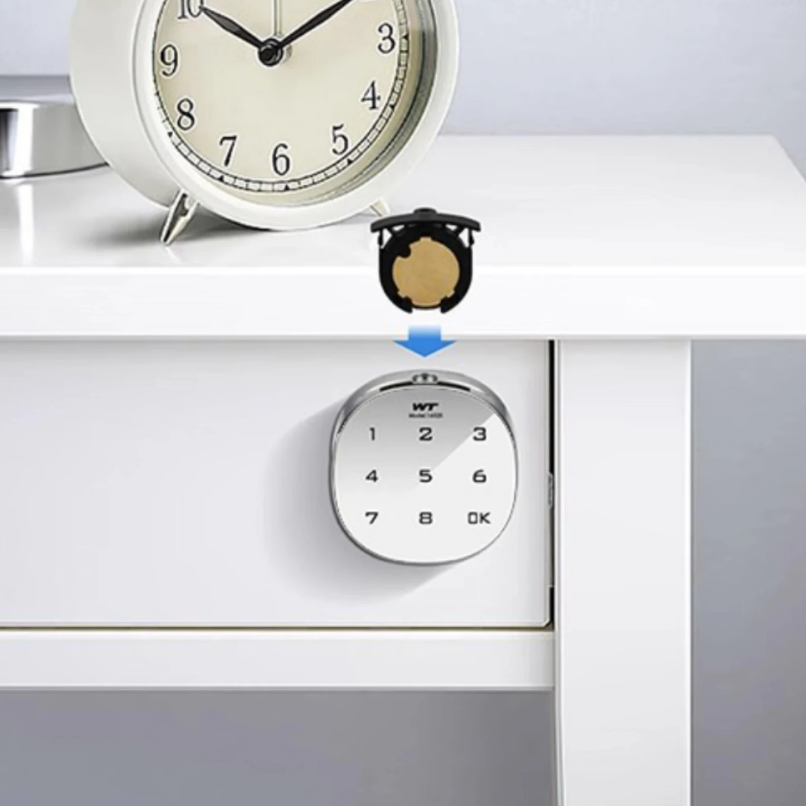 Digital Cabinet Lock Power Memory Keypad Cabinet Lock Home Security Silver Toned Master Code Support for Furniture
Digital Cabinet Lock Power Memory Keypad Cabinet Lock Home Security Silver Toned Master Code Support for Furniture