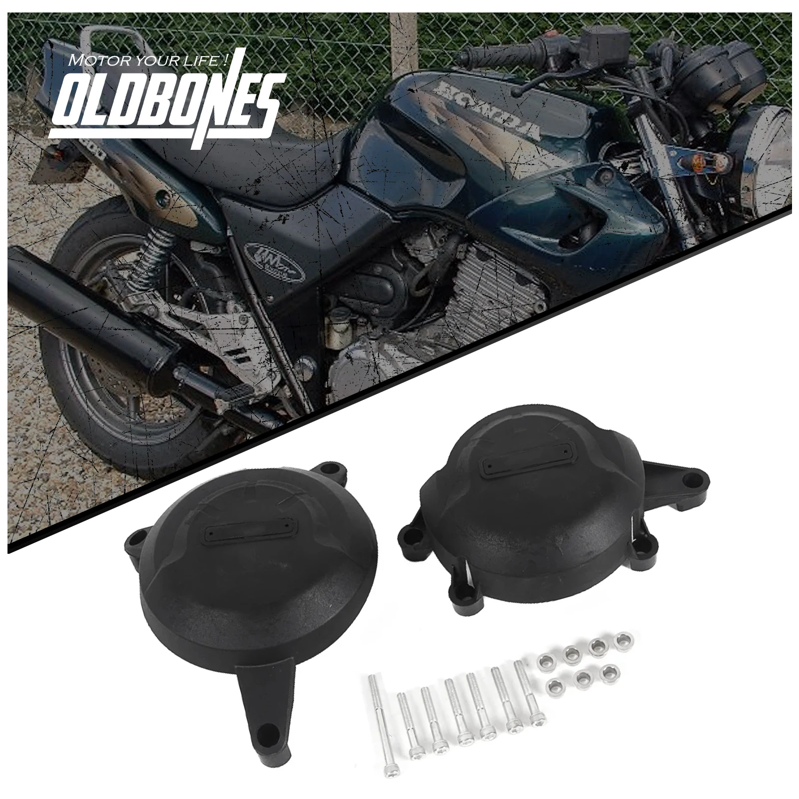 Комплект аксессуаров для защиты двигателя мотоцикла Cafe Racer, полный комплект противоударной защиты для Honda CB500 1998-2003 годов выпуска
Комплект аксессуаров для защиты двигателя мотоцикла Cafe Racer, полный комплект противоударной защиты для Honda CB500 1998-2003 годов выпуска