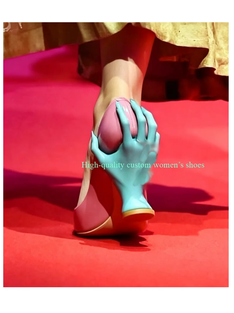 Blue Sculptural Heel Pink High Heel Pointed Toe Asakuchi Luxury Women's Footwear Best-seller Runway Shoes Handcrafted
Blue Sculptural Heel Pink High Heel Pointed Toe Asakuchi Luxury Women's Footwear Best-seller Runway Shoes Handcrafted