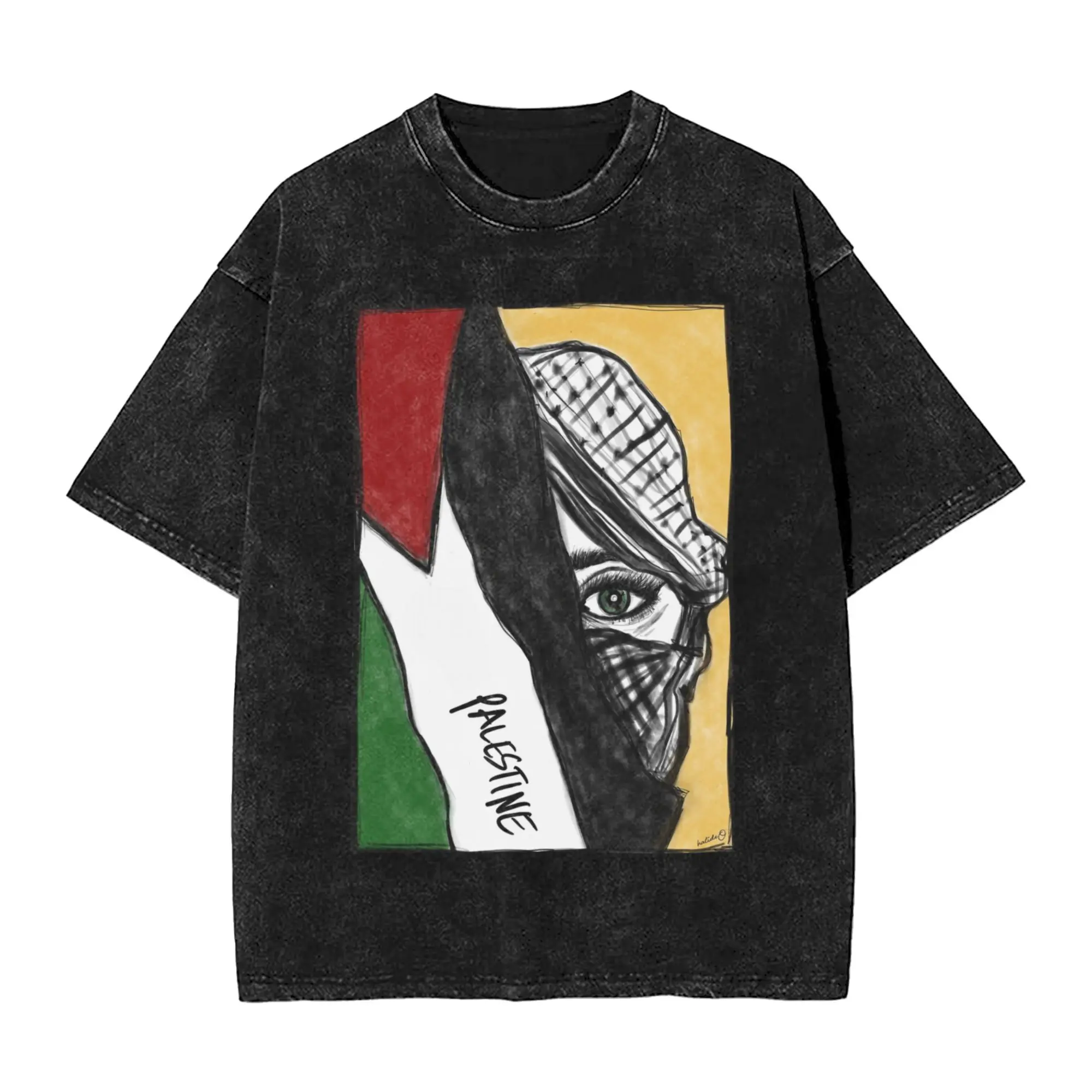 Humorous Palestine Flag T-Shirt Men Round Neck Cotton Washed T Shirt Short Sleeve Tees Plus Size Tops
Humorous Palestine Flag T-Shirt Men Round Neck Cotton Washed T Shirt Short Sleeve Tees Plus Size Tops