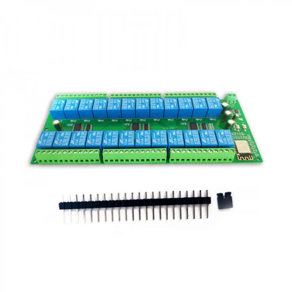 ESP8266 WIFI 24 Channel Relay Module DC 5V/12V/24V Power Supply Relay Board ESP-12F Development Board Smart Home Relay
ESP8266 WIFI 24 Channel Relay Module DC 5V/12V/24V Power Supply Relay Board ESP-12F Development Board Smart Home Relay