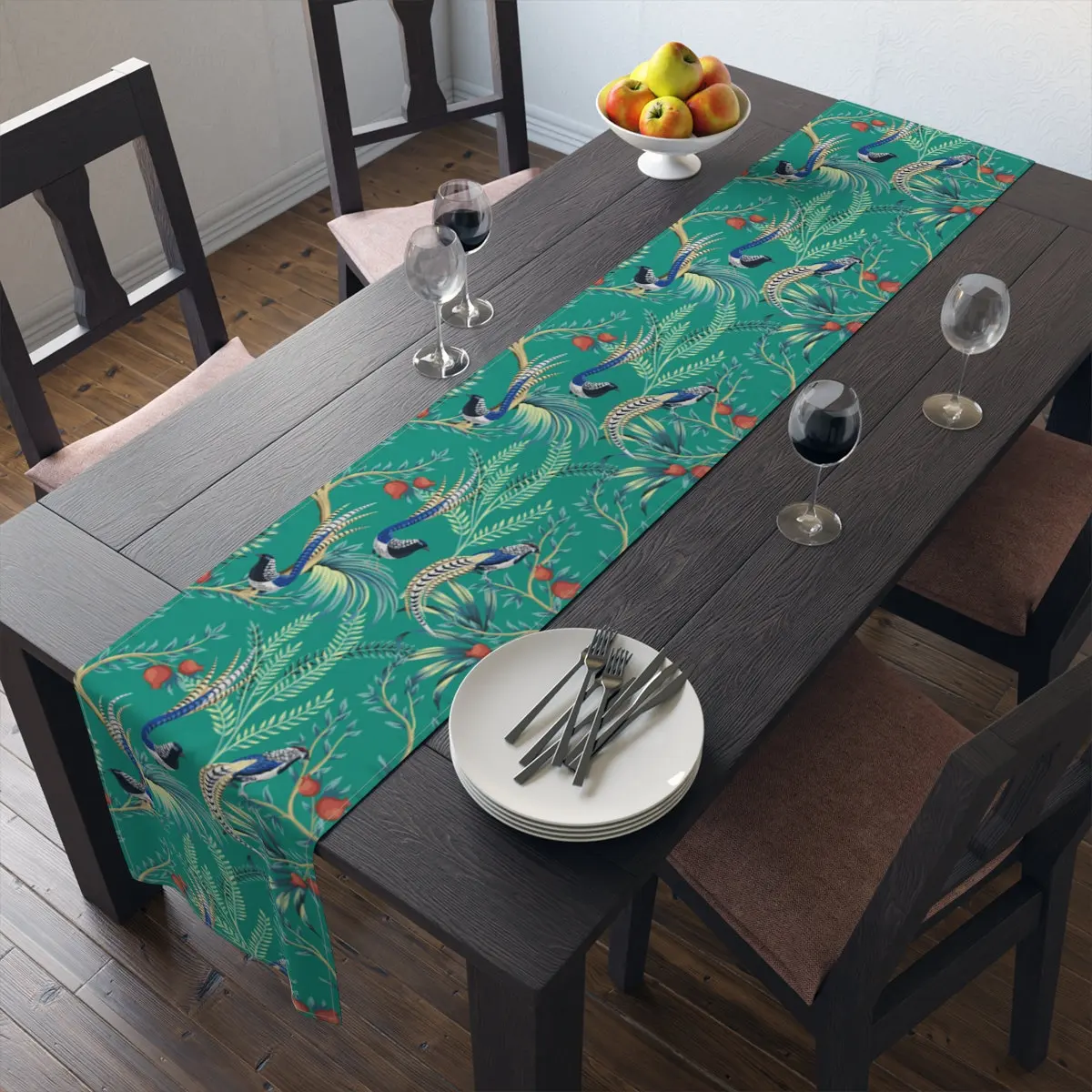 Chinoiserie Vintage Tropical Birds Floral Table Runner, Oriental Style Home Dining Decor for Kitchen & Living Room
Chinoiserie Vintage Tropical Birds Floral Table Runner, Oriental Style Home Dining Decor for Kitchen & Living Room