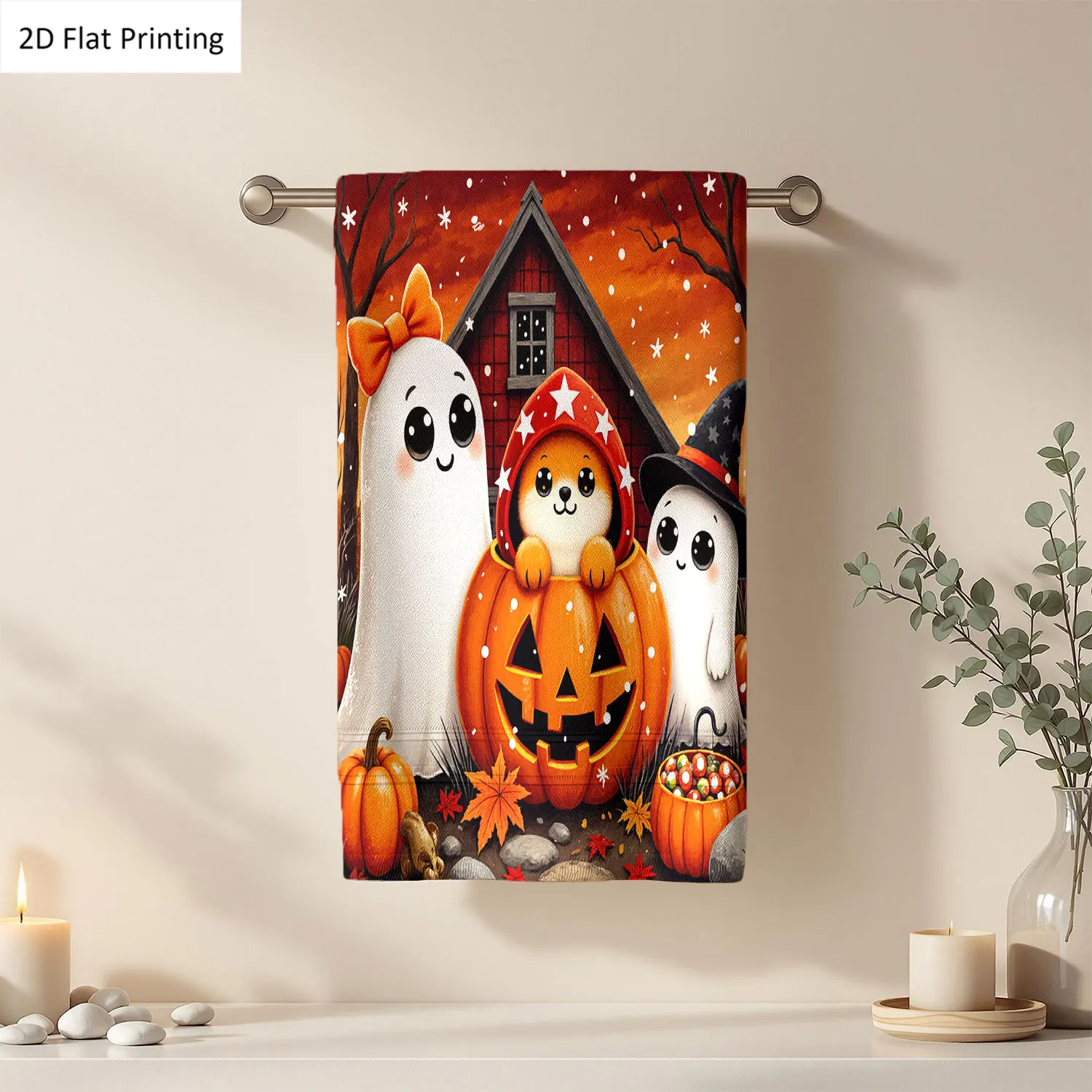 1Pc Halloween Ghosts Dog Pumpkin Candy Orange Bathroom Hand Towel Bath Towel, Multiple Size Microfiber Polyester Towel, Unique Home Decorative Kitchen Towels, Festival Bathroom Accessories Decor, Quick Dry and Absorbent
1Pc Halloween Ghosts Dog Pumpkin Candy Orange Bathroom Hand Towel Bath Towel, Multiple Size Microfiber Polyester Towel, Unique Home Decorative Kitchen Towels, Festival Bathroom Accessories Decor, Quick Dry and Absorbent