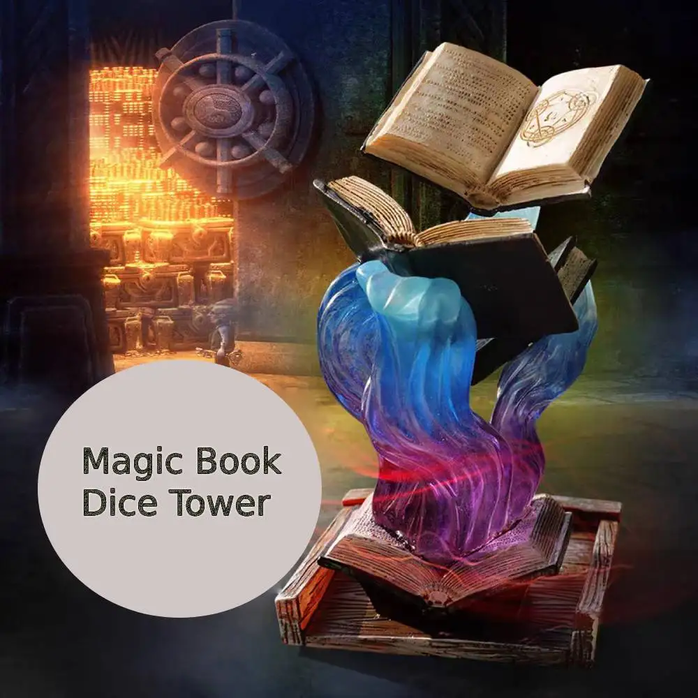 Magic Book Dice Tower Magic Dice Tray Big book Ornaments for DND RPG Games Garden Gnome Sculpture Statue Decor Kids Mother Gifts
Magic Book Dice Tower Magic Dice Tray Big book Ornaments for DND RPG Games Garden Gnome Sculpture Statue Decor Kids Mother Gifts