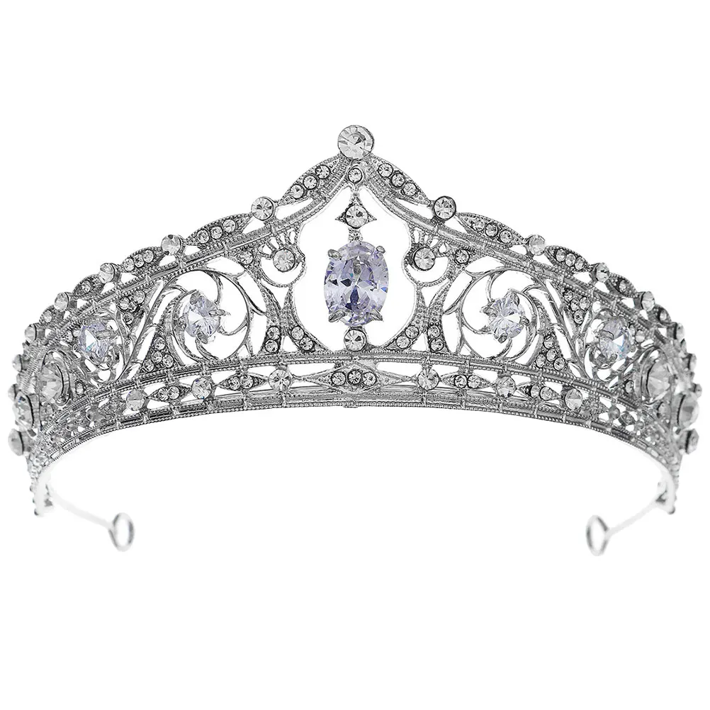 Elegant Rhinestone Crown Headpiece Lightweight Zinc Alloy Women Wedding Tiara Durable Photo Party Banquet
Elegant Rhinestone Crown Headpiece Lightweight Zinc Alloy Women Wedding Tiara Durable Photo Party Banquet