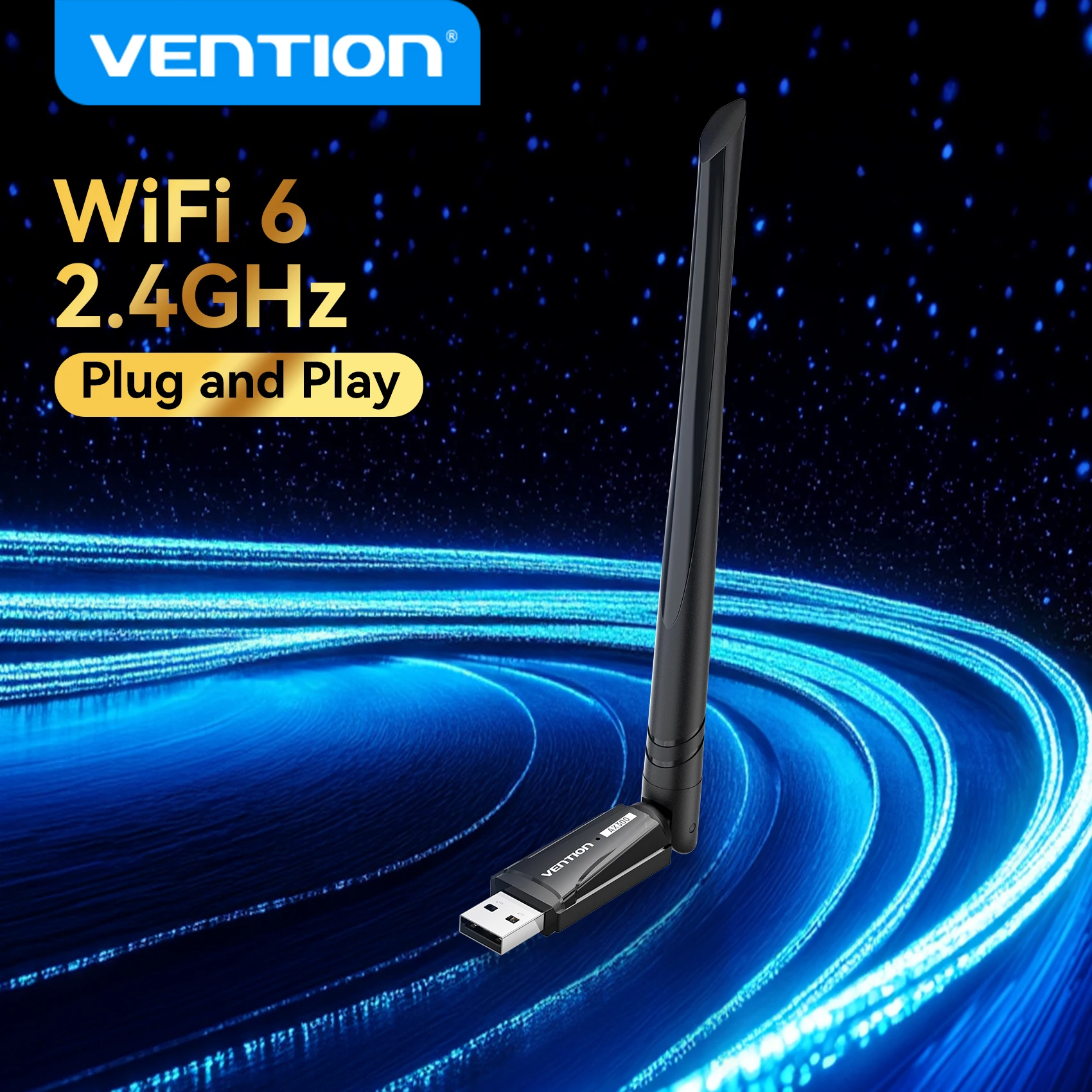 USB-адаптер Vention WiFi6 2,4 ГГц, прием сигнала для ПК, ноутбука, Windows 7/10/11, USB-антенна с ключом Wi-Fi, беспроводная сетевая карта
USB-адаптер Vention WiFi6 2,4 ГГц, прием сигнала для ПК, ноутбука, Windows 7/10/11, USB-антенна с ключом Wi-Fi, беспроводная сетевая карта