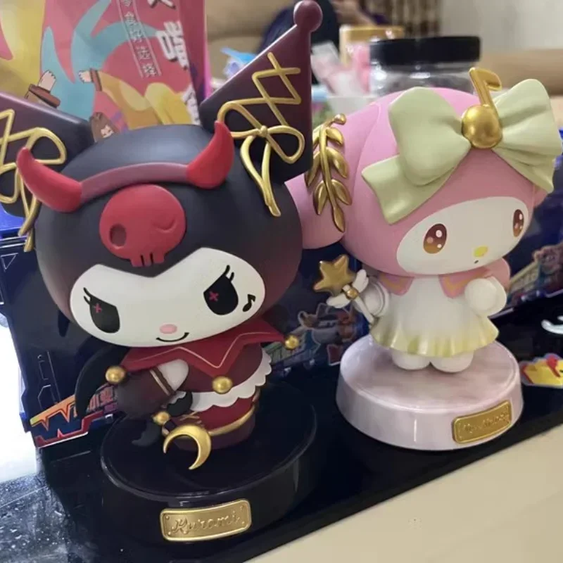 14-16 см Sanrio Demon Kuromi Angel My Melody, экшн-фигурка, коллекционная модель, статуя из ПВХ, автомобильные украшения для интерьера, подарки, игрушки
14-16 см Sanrio Demon Kuromi Angel My Melody, экшн-фигурка, коллекционная модель, статуя из ПВХ, автомобильные украшения для интерьера, подарки, игрушки