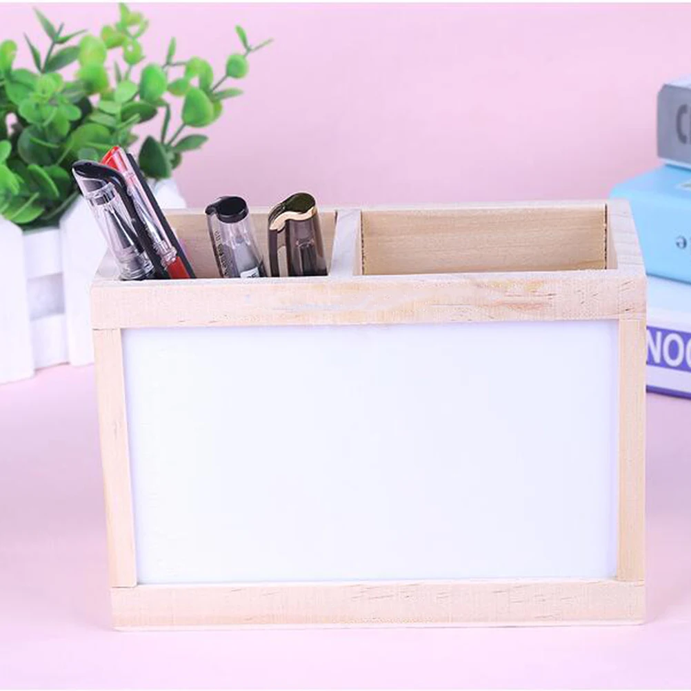 Pen Holders Solid Wood Office Organizer Storage Box Wooden Whiteboard Message
Pen Holders Solid Wood Office Organizer Storage Box Wooden Whiteboard Message