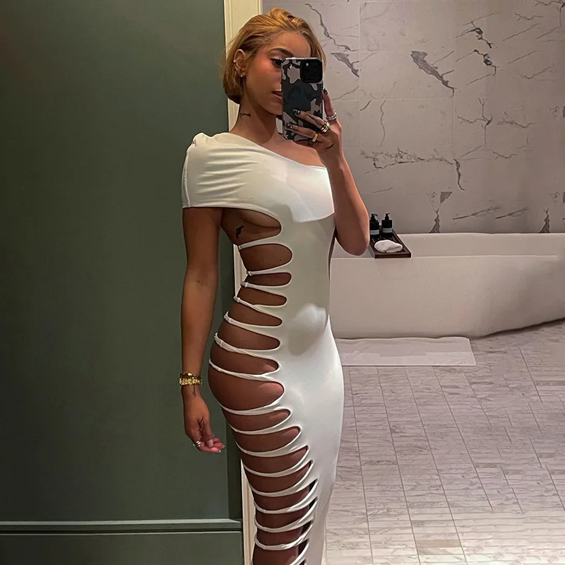 Spring 2026 Women's One Shoulder Cut Out Side Bodycon Maxi Dress Sexy Clubwear Party Dresses
Spring 2026 Women's One Shoulder Cut Out Side Bodycon Maxi Dress Sexy Clubwear Party Dresses