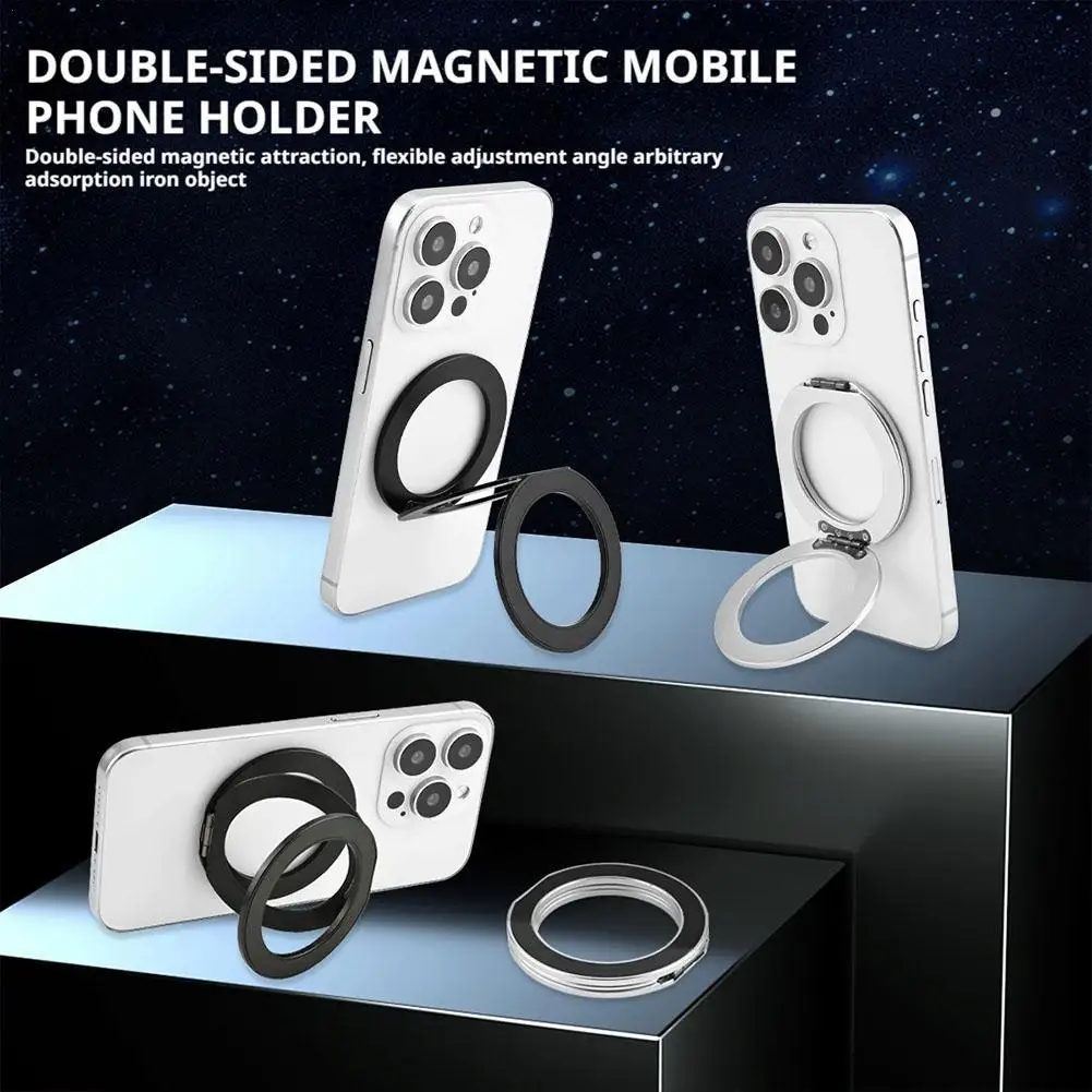 3-section Double-sided Magnetic Mobile Phone Holder For MagSafe Dual Magnetic Round Ultra-thin Lifting Foldable Phone Holder
3-section Double-sided Magnetic Mobile Phone Holder For MagSafe Dual Magnetic Round Ultra-thin Lifting Foldable Phone Holder