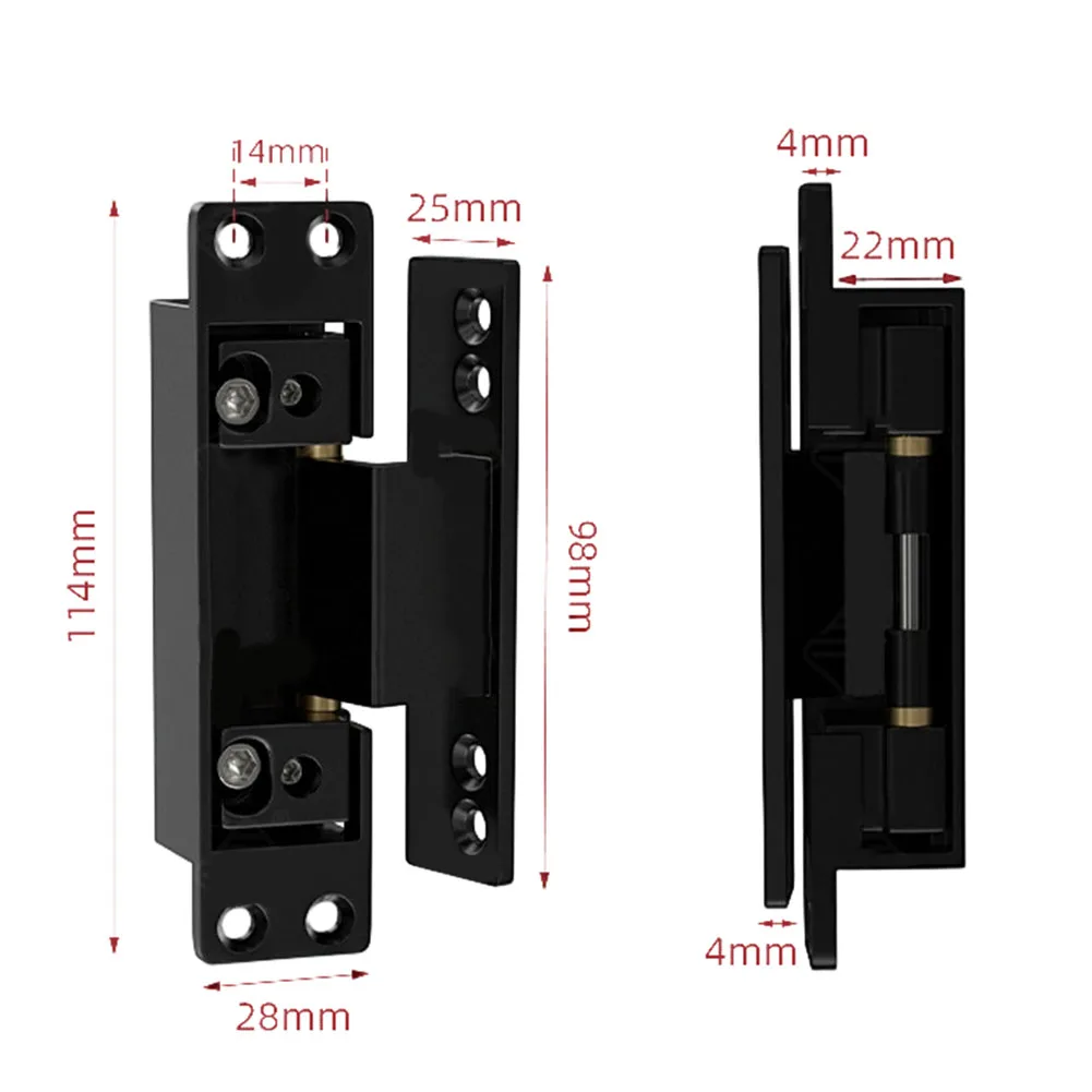 Rust Resistant Hinge Adjustable Zinc Alloy Hinge Seamless Door Movement Invisible Design Versatile Installation