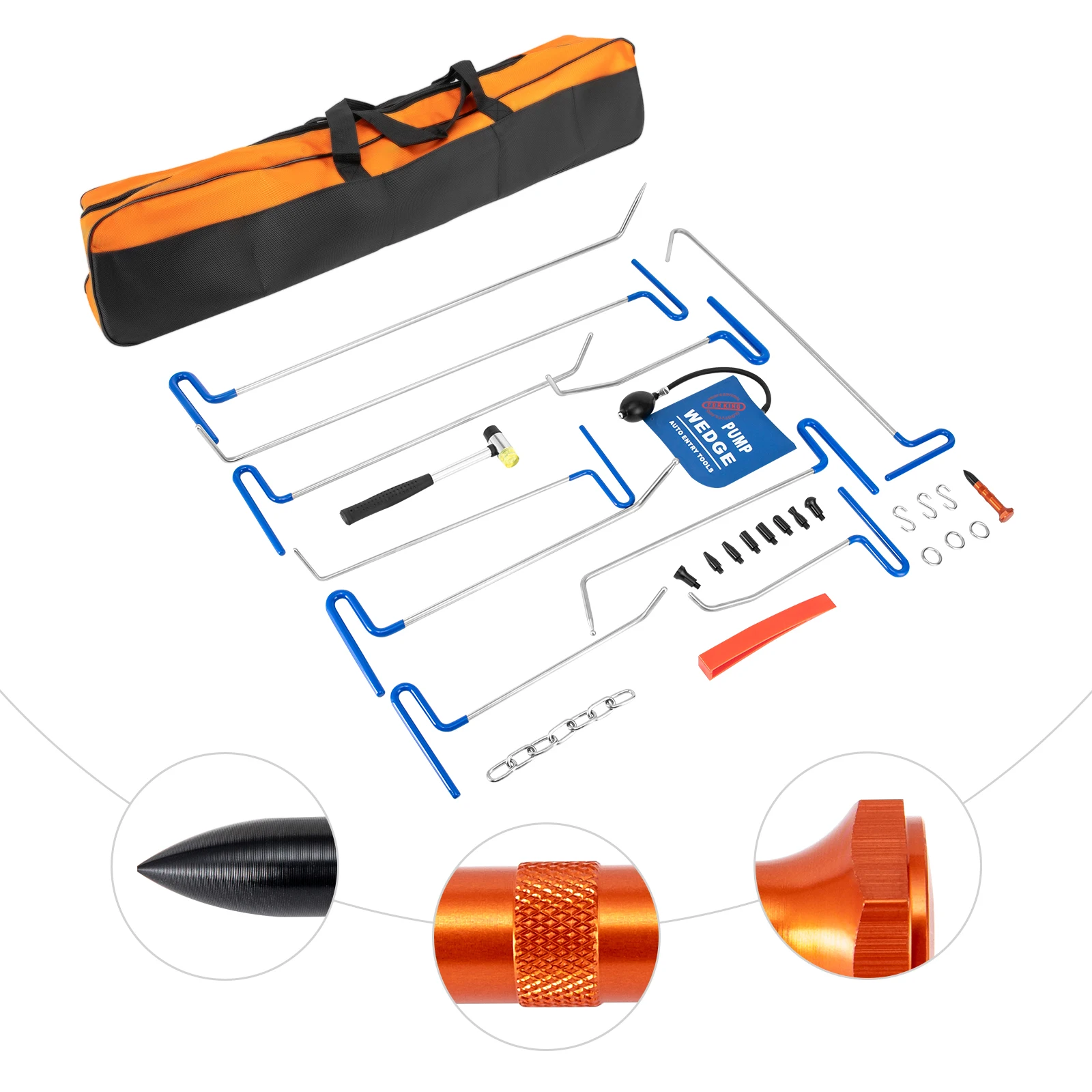Car Dent Repair Kit, 30 PCS Stainless Steel Pull Hook Rods, Professional Auto Body Hail Damage Removal, Door Dings Fix Tool Set
Car Dent Repair Kit, 30 PCS Stainless Steel Pull Hook Rods, Professional Auto Body Hail Damage Removal, Door Dings Fix Tool Set