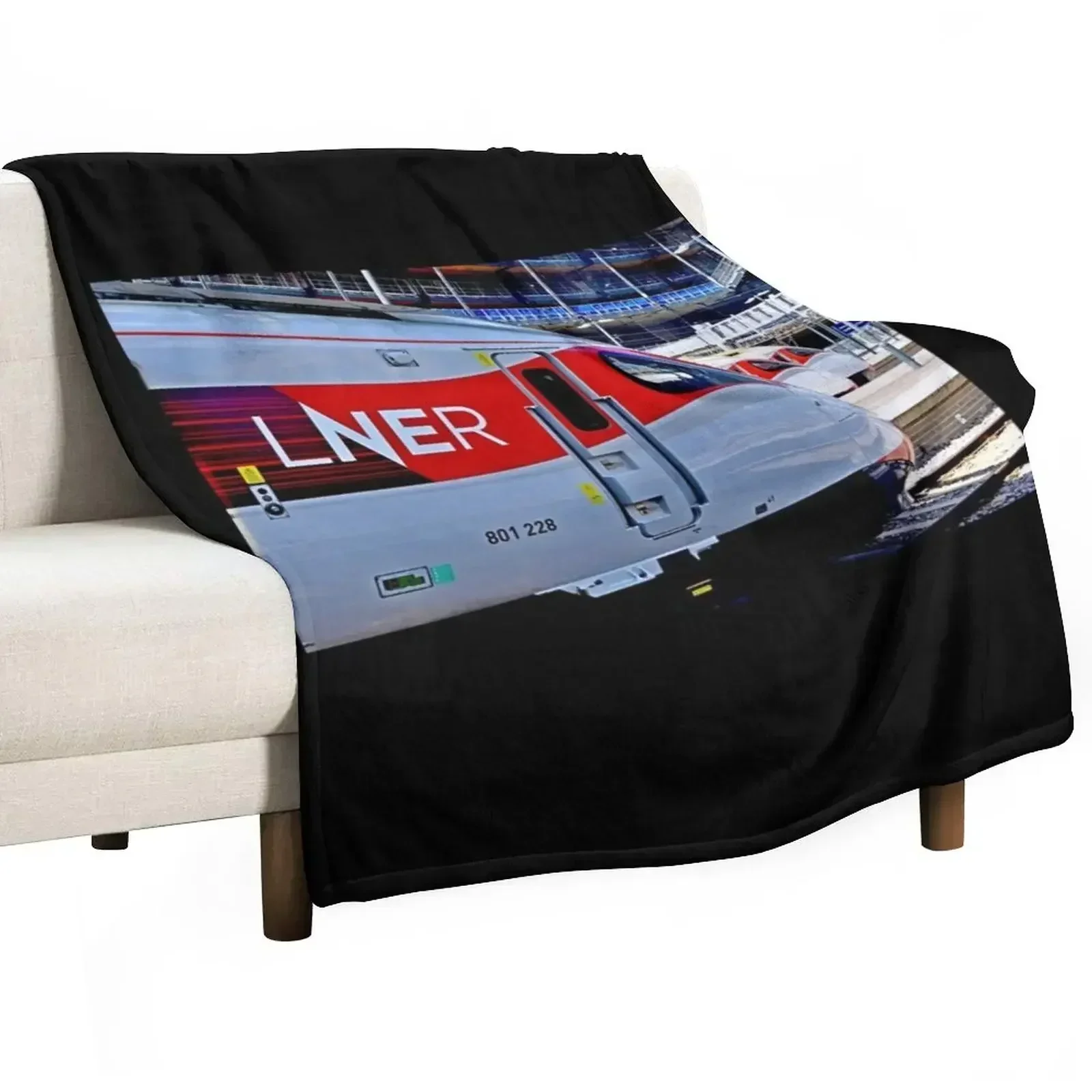 LNER Azuma 801 high speed trains at King's Cross Station Throw Blanket All Season Lightweight Soft Blanket for Bed
LNER Azuma 801 high speed trains at King's Cross Station Throw Blanket All Season Lightweight Soft Blanket for Bed
