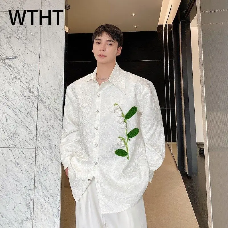 WTHT Trendy 2025 Summer Men's Texture Spliced 3D Flower Casual Shirts Fashion Long Sleeves Single Breasted Tops Male 2A1029
WTHT Trendy 2025 Summer Men's Texture Spliced 3D Flower Casual Shirts Fashion Long Sleeves Single Breasted Tops Male 2A1029