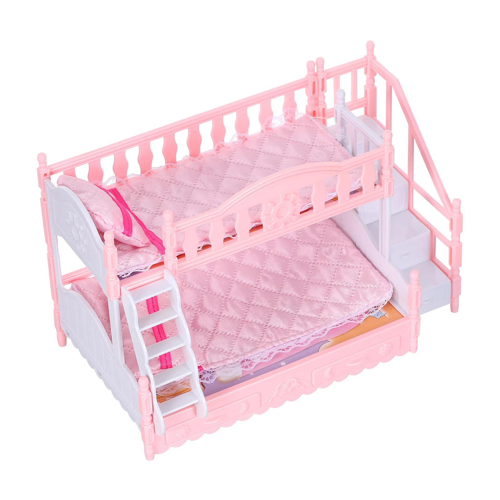 1Set 1:12 Mini Bunk Bed for Dollhouse Realistic Simulation Furniture Set Includes Sheet Pillow Space Saving Design Ideal Bedroom
1Set 1:12 Mini Bunk Bed for Dollhouse Realistic Simulation Furniture Set Includes Sheet Pillow Space Saving Design Ideal Bedroom