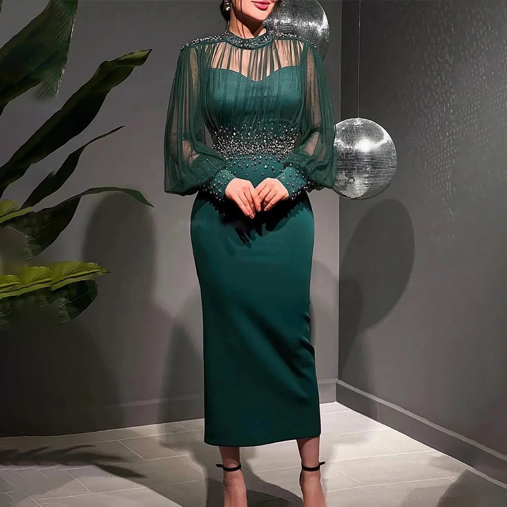Women's Formal Evening Gowns Beaded Long Sleeve Mesh Evening Dresses Elegant Formal Party Gowns for Women Luxury Formal Dresses
Women's Formal Evening Gowns Beaded Long Sleeve Mesh Evening Dresses Elegant Formal Party Gowns for Women Luxury Formal Dresses