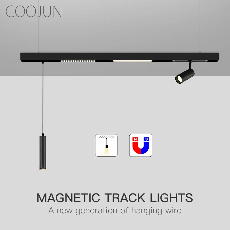 COOJUN Minimalist Pendant Lights Modern Magnetic Track Light LED Long Dining Table Living Room Bar Nordic Office Hanging Lamp
COOJUN Minimalist Pendant Lights Modern Magnetic Track Light LED Long Dining Table Living Room Bar Nordic Office Hanging Lamp