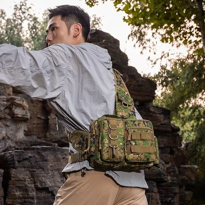 Fishing Tackle Single Backpack with Rod Holder Lure Box Gear Storage Bag Outdoor Hiking Cycling Hunting Rig Pouch Men Fanny Pack
Fishing Tackle Single Backpack with Rod Holder Lure Box Gear Storage Bag Outdoor Hiking Cycling Hunting Rig Pouch Men Fanny Pack