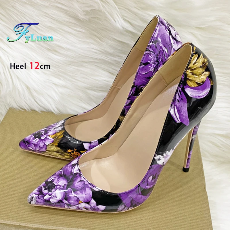 Фиолетовые туфли на высоком каблуке 8 см, 10 см, 12 см, модные туфли с острым принтом, женские туфли-лодочки, модельная обувь в европейском и американском стиле, большие размеры 45
Фиолетовые туфли на высоком каблуке 8 см, 10 см, 12 см, модные туфли с острым принтом, женские туфли-лодочки, модельная обувь в европейском и американском стиле, большие размеры 45