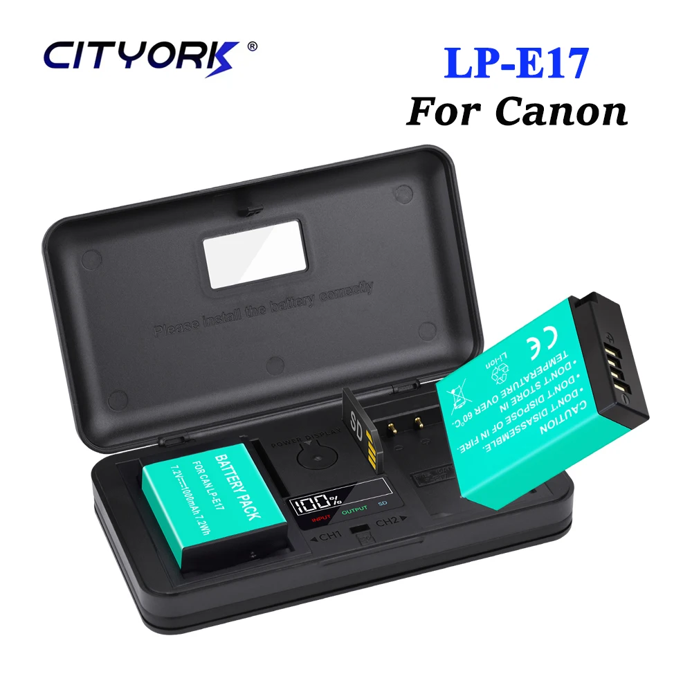 LPE17 LP E17 LP-E17 Camera Battery+Storage Box LCD Dual Charger for Canon EOS 200D M3 M6 750D 760D T6i T6s 800D 8000D Kiss X8i
LPE17 LP E17 LP-E17 Camera Battery+Storage Box LCD Dual Charger for Canon EOS 200D M3 M6 750D 760D T6i T6s 800D 8000D Kiss X8i