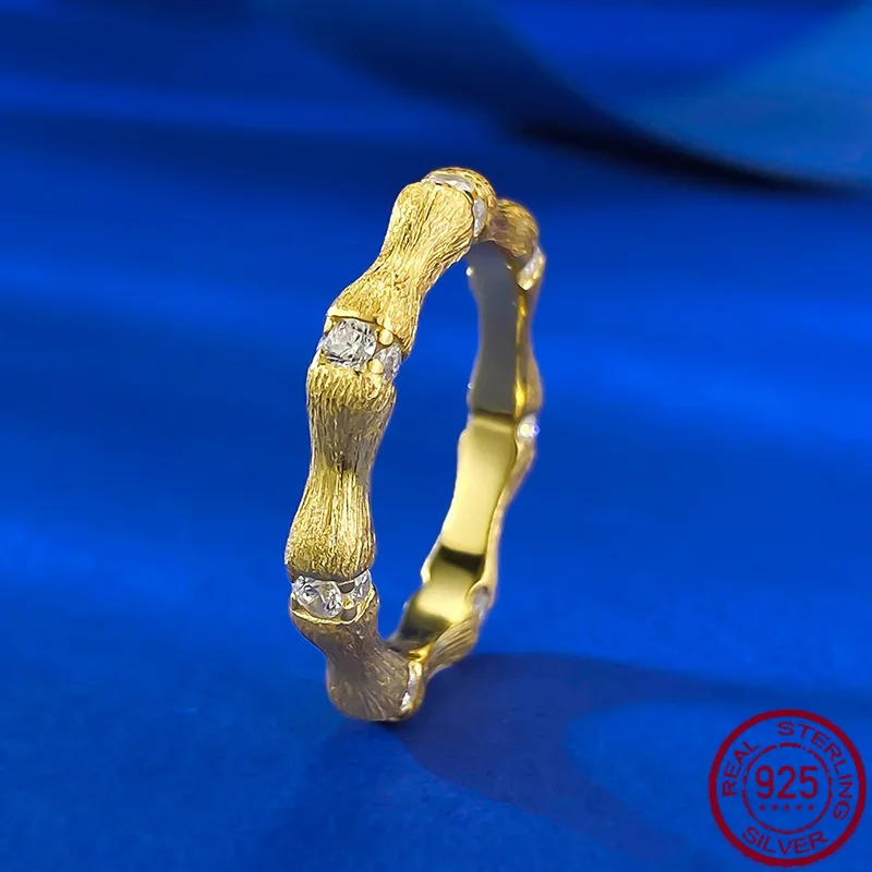 New S925 Pure Silver Bamboo Baoping Handmade Brushed Bamboo Knot Ring with High Quality and Versatile Wedding Jewelry
New S925 Pure Silver Bamboo Baoping Handmade Brushed Bamboo Knot Ring with High Quality and Versatile Wedding Jewelry