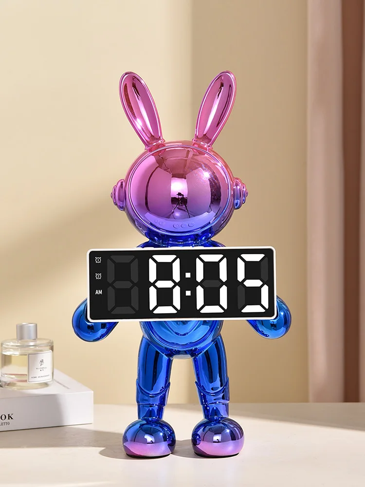 Home Decor Rabbit Led Digital Clock Statue,living Room Bedroom TV Cabinet Desktop Decoration Home Accessories Electronic Clock
Home Decor Rabbit Led Digital Clock Statue,living Room Bedroom TV Cabinet Desktop Decoration Home Accessories Electronic Clock