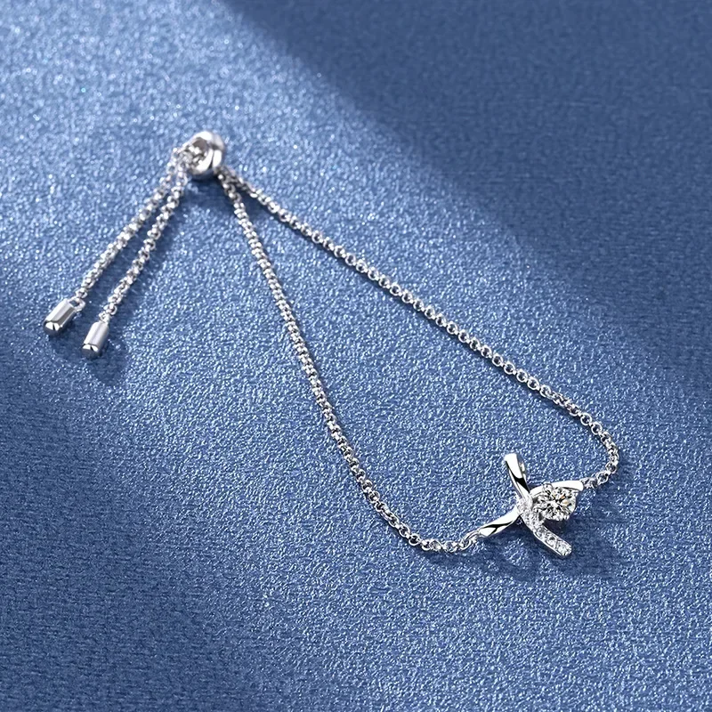 Classic Butterfly Shaped 0.3 CT Moissanite Diamond Bracelet for Women, Platinum Pt950 Free Adjustable Wedding Fine Jewelry Gift
Classic Butterfly Shaped 0.3 CT Moissanite Diamond Bracelet for Women, Platinum Pt950 Free Adjustable Wedding Fine Jewelry Gift