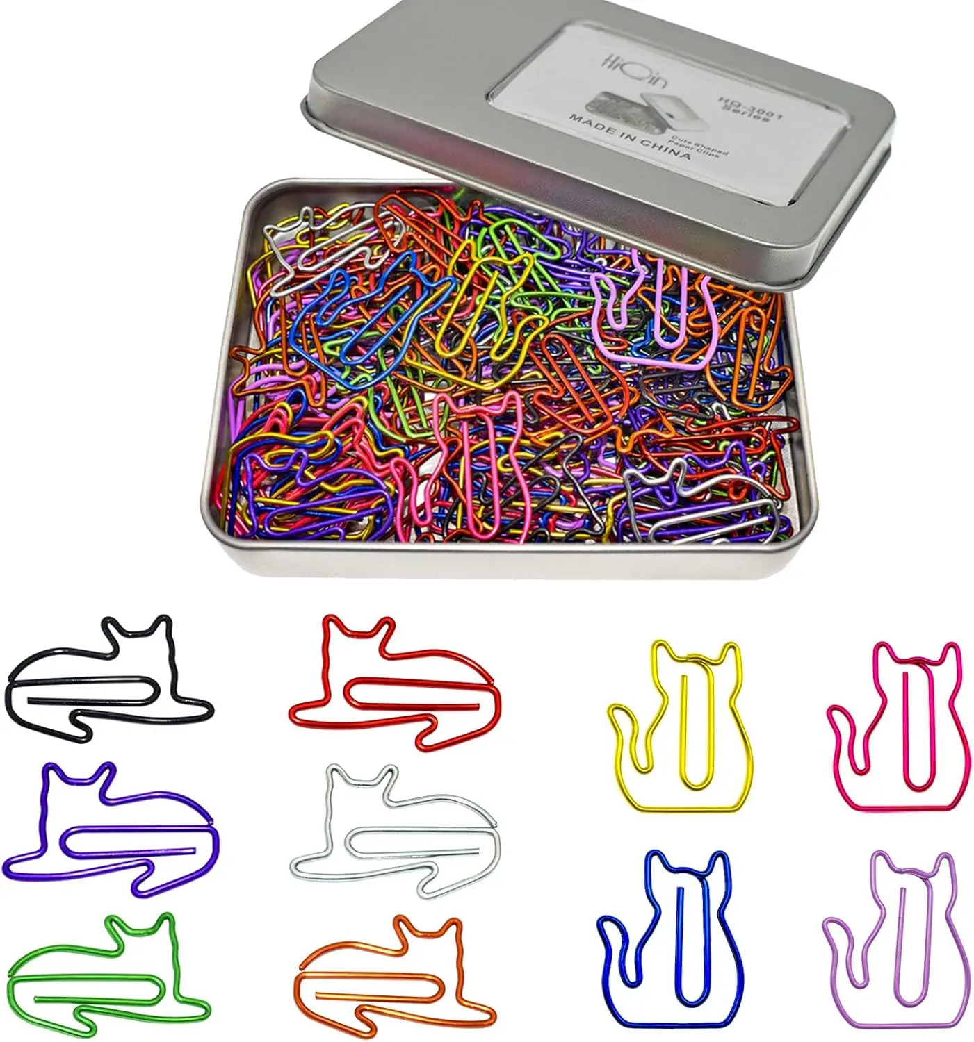 Cute Cat Paper Clips for Cat Lovers, 100 Pcs Decorative Office Supplies, Fun Bookmark Clips
Cute Cat Paper Clips for Cat Lovers, 100 Pcs Decorative Office Supplies, Fun Bookmark Clips