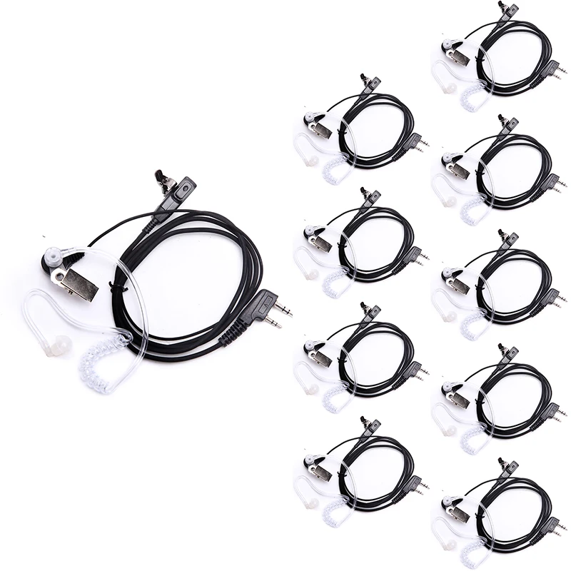 10 PCS Covert Air Acoustic Tube Mic Microphone Earphone Earbud Headset Earpiece Headphone For 888S UV-5R Walkie Talkie
10 PCS Covert Air Acoustic Tube Mic Microphone Earphone Earbud Headset Earpiece Headphone For 888S UV-5R Walkie Talkie