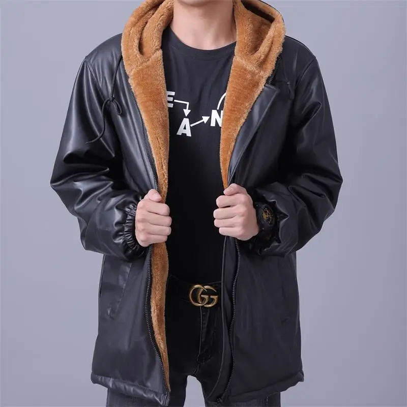 Men's Leather Coat Autumn And Winter New Thick And Fluffy Warm Simple Casual Large Size Shirt
Men's Leather Coat Autumn And Winter New Thick And Fluffy Warm Simple Casual Large Size Shirt