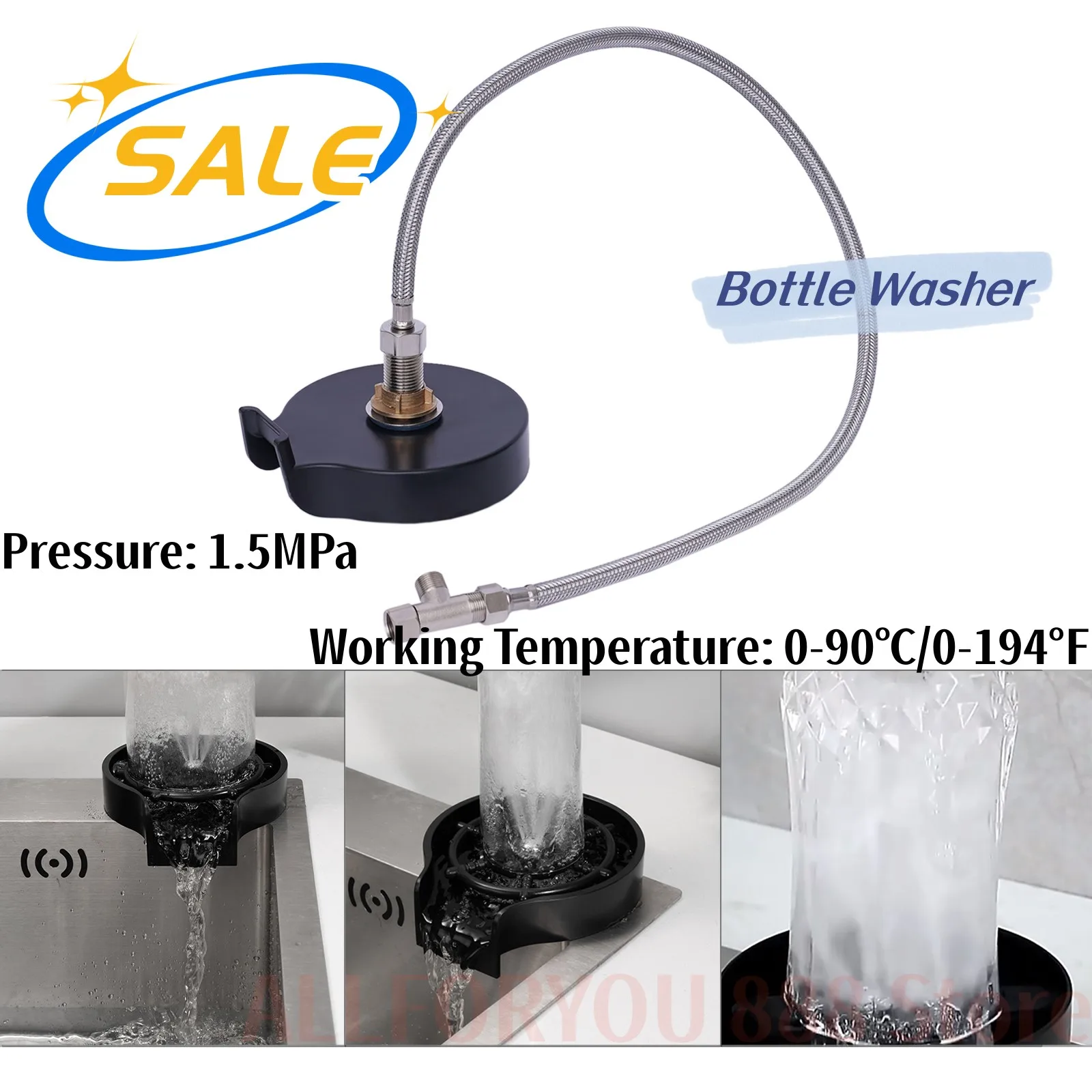 Faucet Glass Rinser Washer Sink Accessories Automatic Sink Attachment Cleaning Tool Bottle Cup Washer Milk Pitcher Washing
Faucet Glass Rinser Washer Sink Accessories Automatic Sink Attachment Cleaning Tool Bottle Cup Washer Milk Pitcher Washing