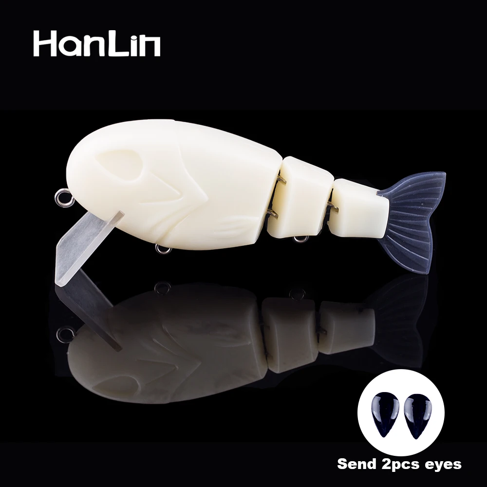 Hanlin DIY 2pcs 120MM 47G Unpainted Multi Jointed Swimbait Soft Tail Hard Fishing Lures Blanks Wobbler Bait Floating Tackle
Hanlin DIY 2pcs 120MM 47G Unpainted Multi Jointed Swimbait Soft Tail Hard Fishing Lures Blanks Wobbler Bait Floating Tackle