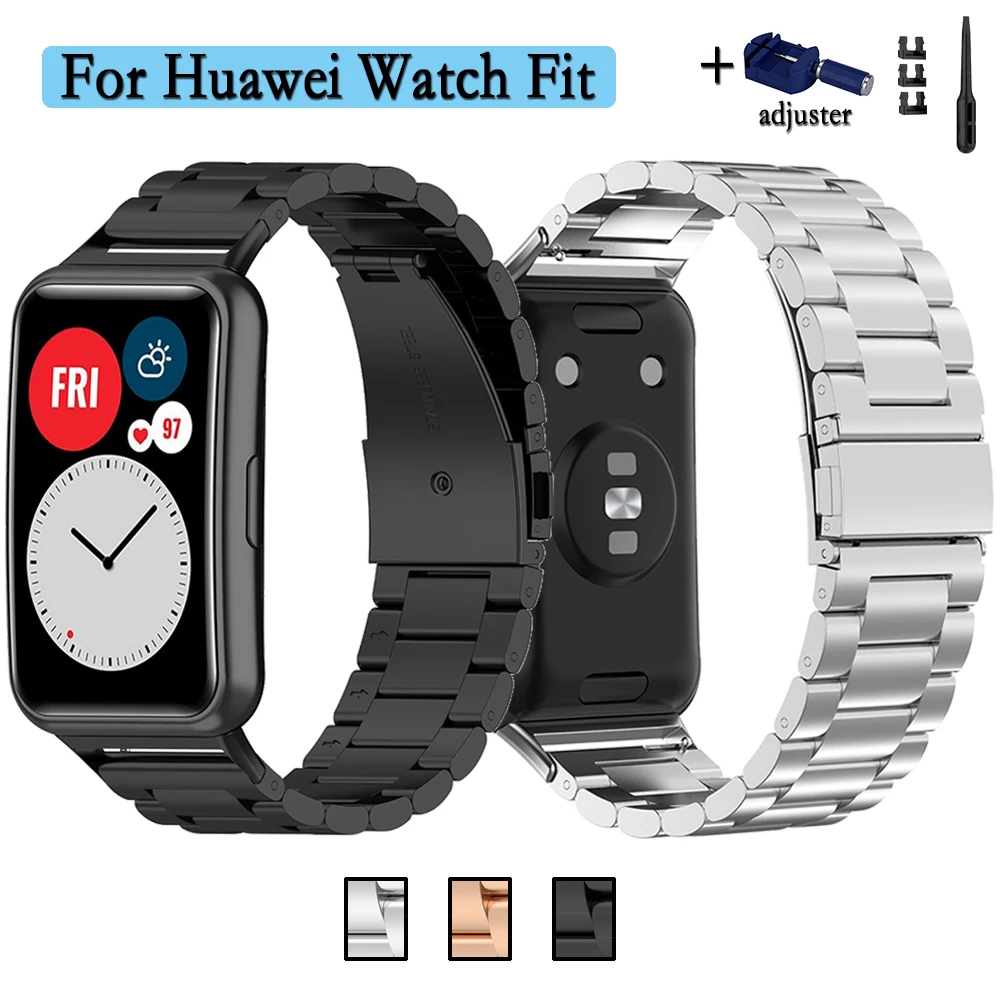 Ремешок из нержавеющей стали для Huawei Watch Fit, металлический браслет с регулятором для Huawei Fit Special Edition
Ремешок из нержавеющей стали для Huawei Watch Fit, металлический браслет с регулятором для Huawei Fit Special Edition