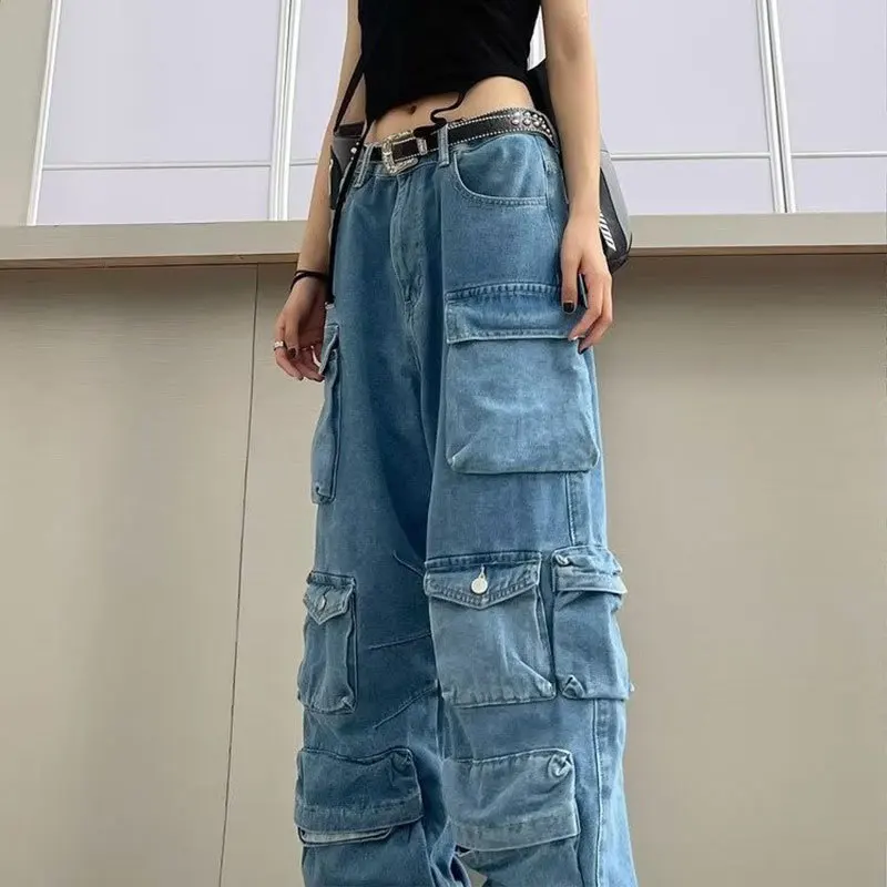 New Women's Clothes Hot-Selling Japanese Loose-Hop Street Wide Leg Jeans Hot Girl Tooling American Retro Trousers
New Women's Clothes Hot-Selling Japanese Loose-Hop Street Wide Leg Jeans Hot Girl Tooling American Retro Trousers