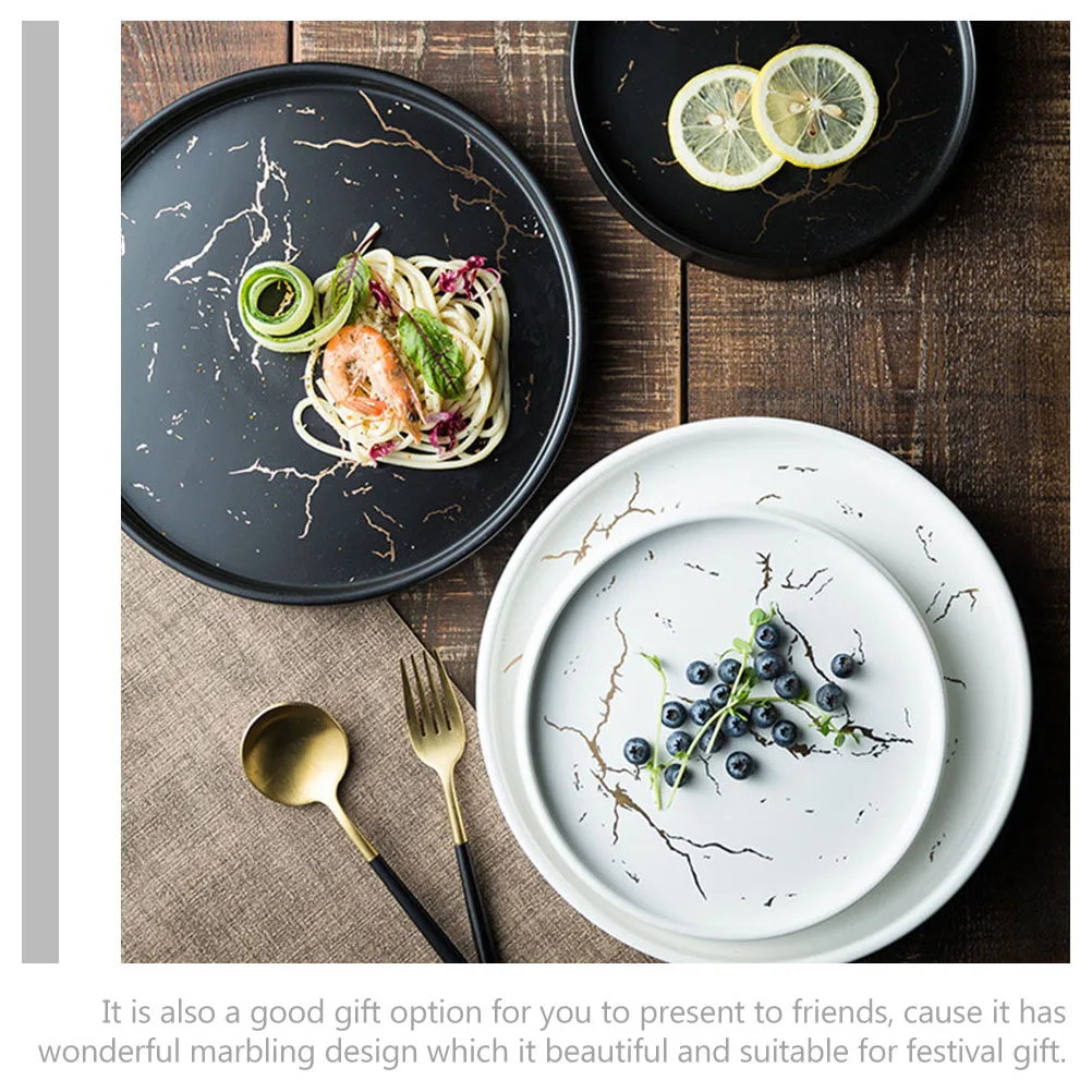 Marble Ceramic Plate Round Dinner Serving Tray for Breakfast Dessert Snack Food Nordic Simple Design Decorative Tableware Home
Marble Ceramic Plate Round Dinner Serving Tray for Breakfast Dessert Snack Food Nordic Simple Design Decorative Tableware Home