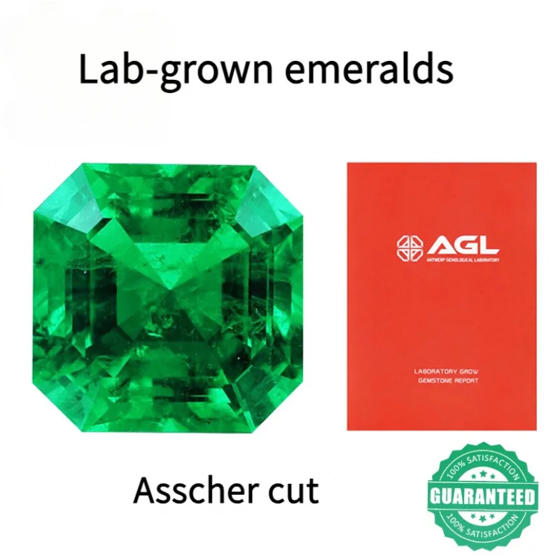 High Quality Hydrothermal Ascher Cut Lab Grown Emerald Loose Stone Colombian emeralds come with an AGL certificate
High Quality Hydrothermal Ascher Cut Lab Grown Emerald Loose Stone Colombian emeralds come with an AGL certificate
