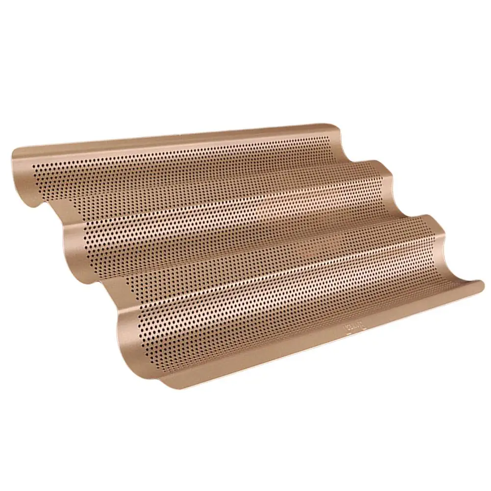 French Bread Pan 3 Slot Nonstick Baking Tool Stainless Steel Mold Thickened Easy Wash Uniform Heating Bread Baking Tray
French Bread Pan 3 Slot Nonstick Baking Tool Stainless Steel Mold Thickened Easy Wash Uniform Heating Bread Baking Tray