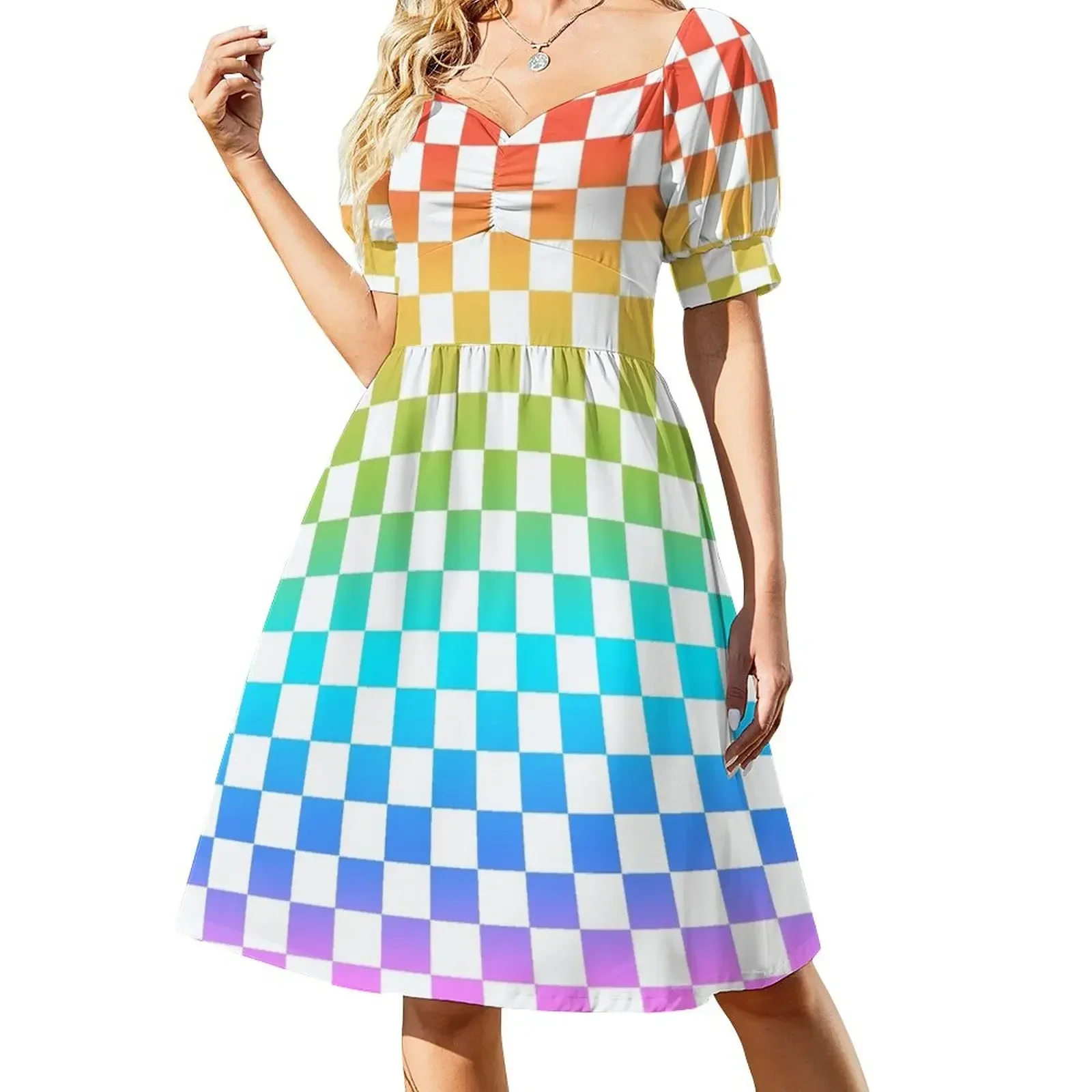 Rainbow Checkerboard Short-Sleeved Dress summer dresses ladies 2025 Dress for pregnant women summer dress womens 2025
Rainbow Checkerboard Short-Sleeved Dress summer dresses ladies 2025 Dress for pregnant women summer dress womens 2025