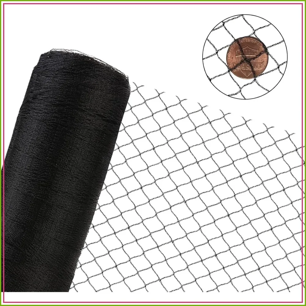1" Mesh Bird Netting 50x50ft - Strong Woven Garden Net for Plants, Fruit Trees, Blueberry, Vegetables, Strawberry Protection Against Birds, Deer, Squirrels, Chickens
1" Mesh Bird Netting 50x50ft - Strong Woven Garden Net for Plants, Fruit Trees, Blueberry, Vegetables, Strawberry Protection Against Birds, Deer, Squirrels, Chickens