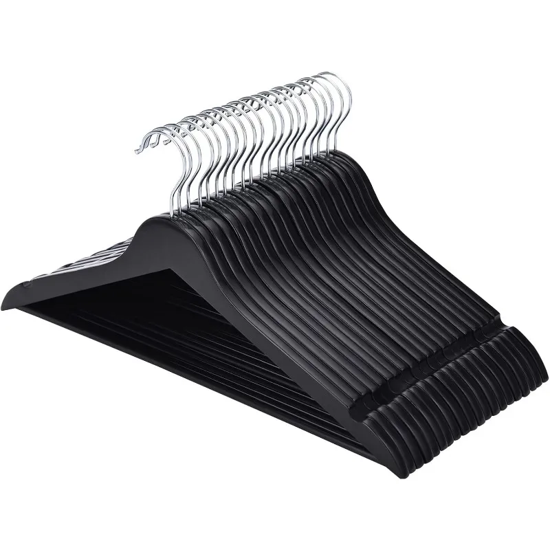 Wooden Hangers 30 Pack, Slim Wood Hangers with 360° Swivel Hook and Notches, Smooth Finish Wooden Coat Hangers
Wooden Hangers 30 Pack, Slim Wood Hangers with 360° Swivel Hook and Notches, Smooth Finish Wooden Coat Hangers