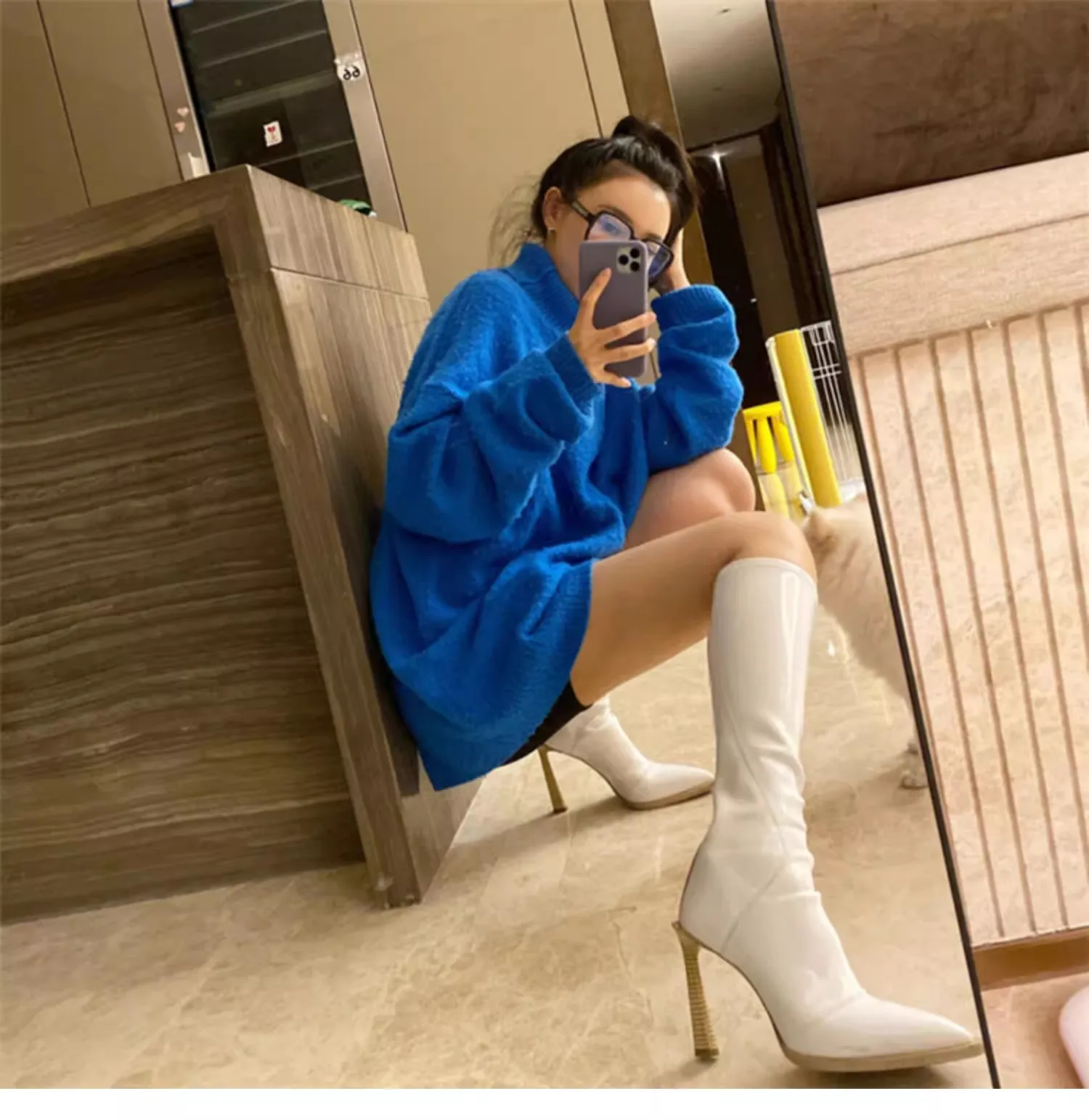 Sexy Pointed Toed Runway Shoes Women New Knee-High Boots Ladies Back Zipper Slim Knight Boots Leather Botas De Mujer
Sexy Pointed Toed Runway Shoes Women New Knee-High Boots Ladies Back Zipper Slim Knight Boots Leather Botas De Mujer