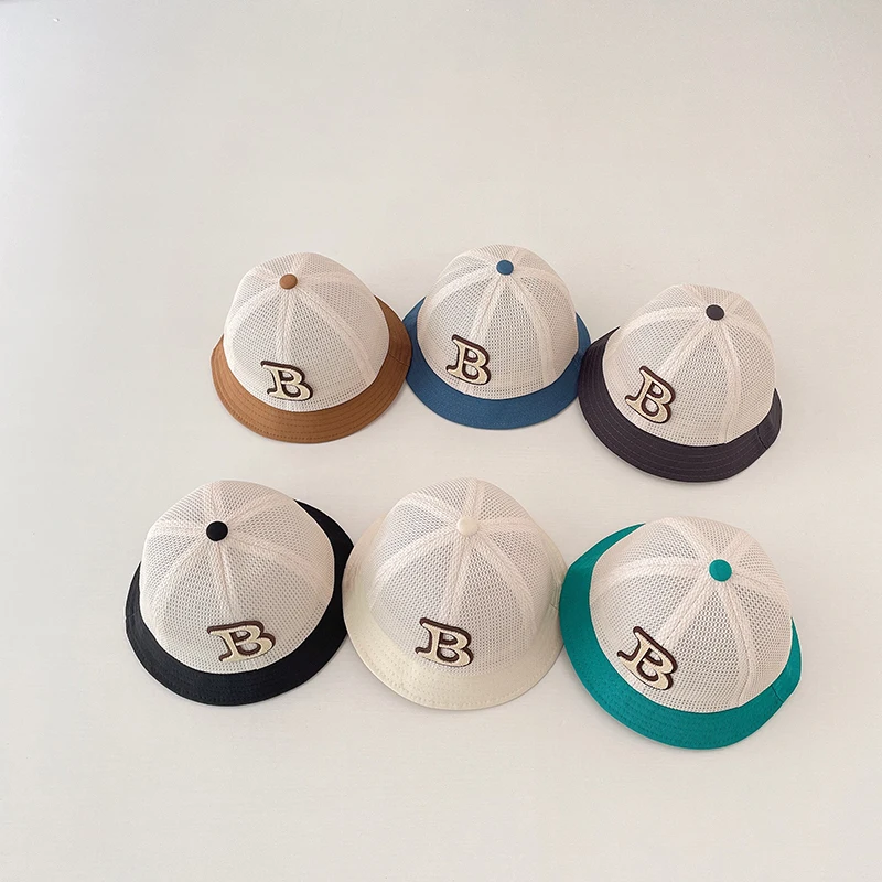Summer Baby Bucket Hats Breathable Mesh Sun Hats For Kids Boys Girls Letters B Children Fisherman Hats Beach Caps
Summer Baby Bucket Hats Breathable Mesh Sun Hats For Kids Boys Girls Letters B Children Fisherman Hats Beach Caps