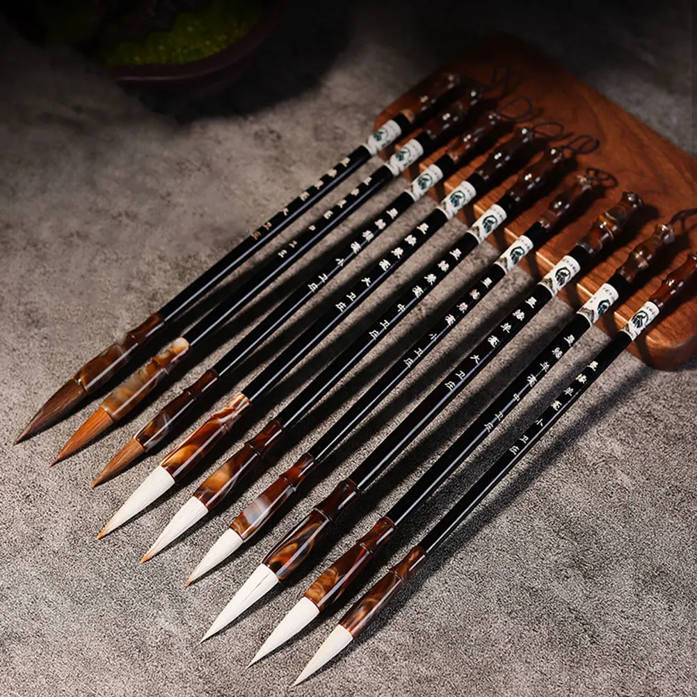3 Pcs Calligraphy Brush Pens Comfortable Wooden Handle Wolf Hair for Couplets Writing Supplies Beginner Professional Use
3 Pcs Calligraphy Brush Pens Comfortable Wooden Handle Wolf Hair for Couplets Writing Supplies Beginner Professional Use