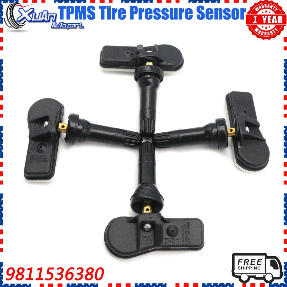 4x TPMS Tire Pressure Monitor Sensor 9811536380 For Citroen DS4 DS5 C4 C5 For Peugeot 207 301 308 408 508 3008 5008 9673860880
4x TPMS Tire Pressure Monitor Sensor 9811536380 For Citroen DS4 DS5 C4 C5 For Peugeot 207 301 308 408 508 3008 5008 9673860880
