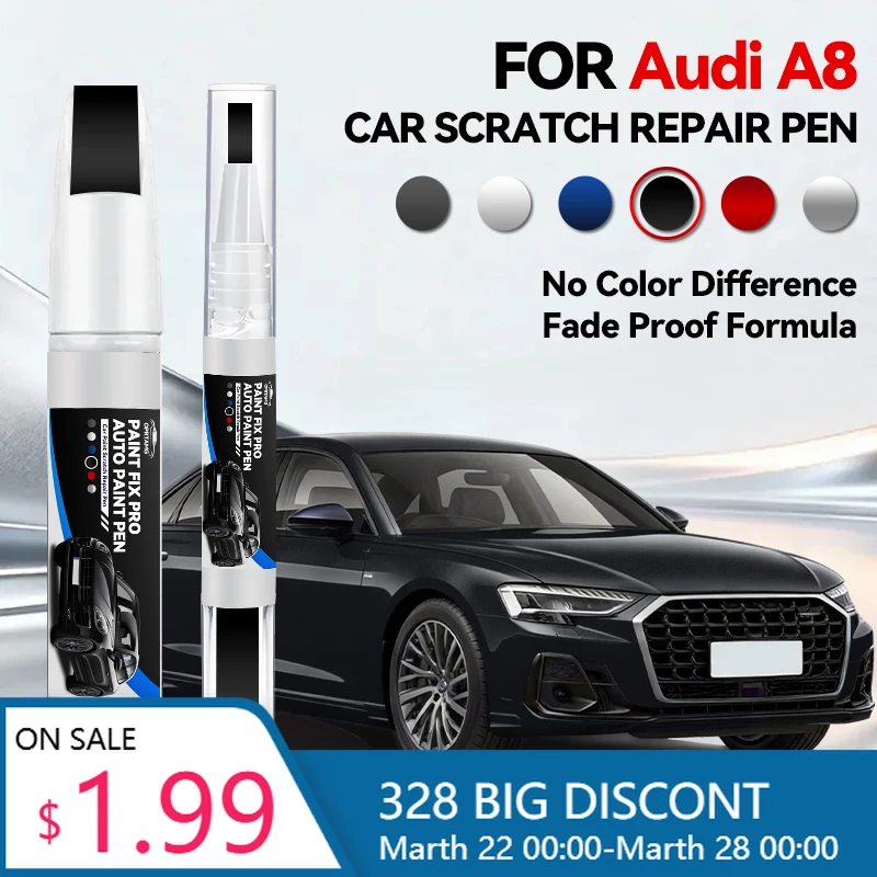 Ручка-корректор для ремонта лакокрасочного покрытия Audi A8 2002-2025 D3 D4 D5, средство для удаления царапин, аксессуары для авто, черный цвет
Ручка-корректор для ремонта лакокрасочного покрытия Audi A8 2002-2025 D3 D4 D5, средство для удаления царапин, аксессуары для авто, черный цвет