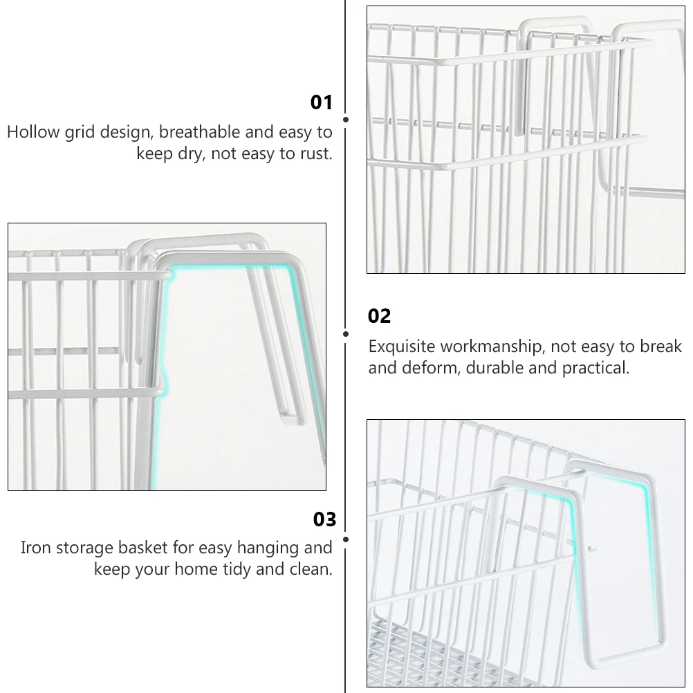 1pc Hanging Storage Basket Iron Hollow Grid Breathable Anti-rust Home Hotel Dorm Office Kitchen Rectangle Fruit Baskets
1pc Hanging Storage Basket Iron Hollow Grid Breathable Anti-rust Home Hotel Dorm Office Kitchen Rectangle Fruit Baskets