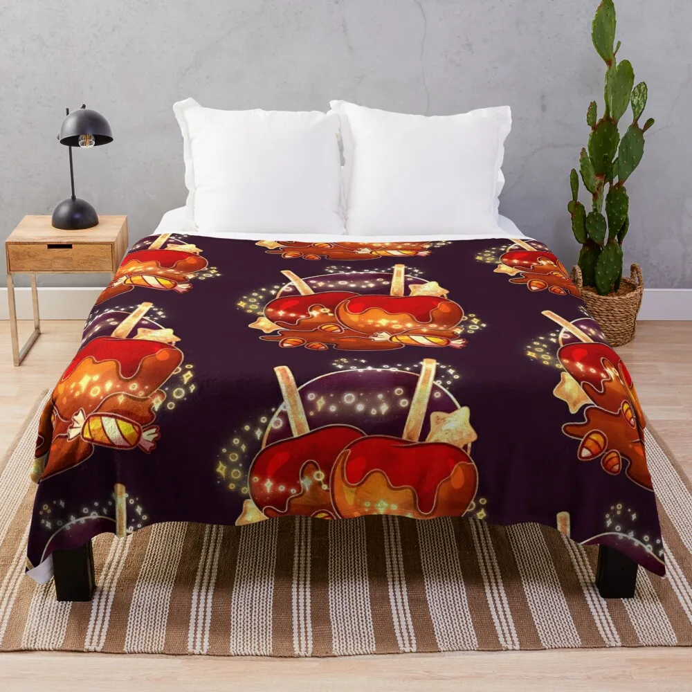 Trick or Treat Caramel Apples Throw Blanket For Sofa Thin Furry Shaggy decorative Blankets
Trick or Treat Caramel Apples Throw Blanket For Sofa Thin Furry Shaggy decorative Blankets